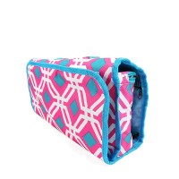 customized multicolored Cosmetic Bag with Zipper and Carrying Strap Collection bag