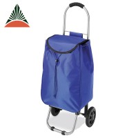 Supermarket Wholesale Wheeled Nylon Foldable Shopping Trolley Bag